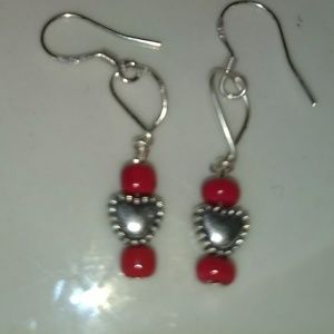 Valentine's Red Heart earrings